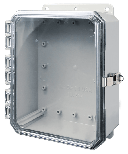Integra Impact Series Polycarbonate Enclosure With Stainless Steel Locking Latch and Clear Cover - Nema Supply