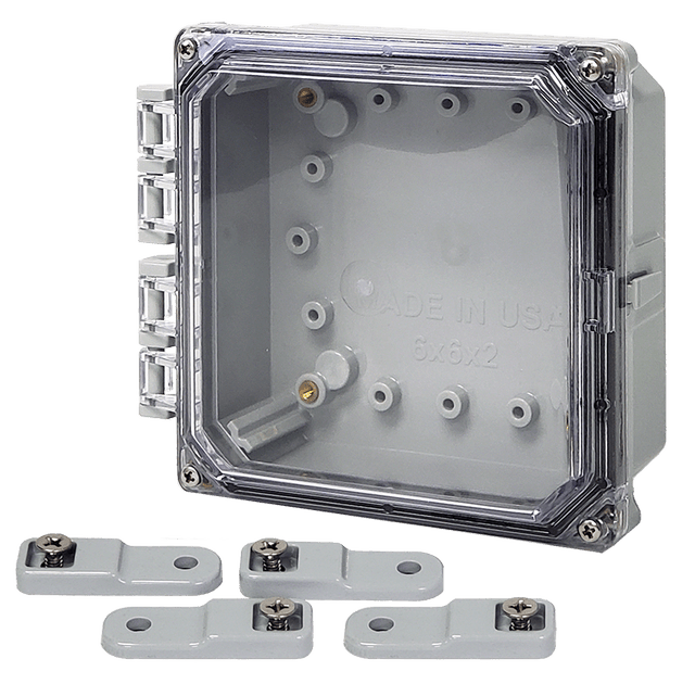 Integra Premium Series NEMA 6P Polycarbonate Enclosure with Hinge Clear Screw Cover - Nema Supply