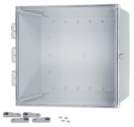 Integra Premium Series NEMA 6P Polycarbonate Enclosure with Hinge Clear Screw Cover - Nema Supply