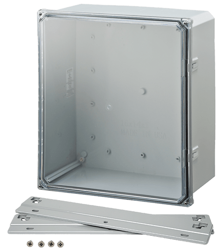 Integra Premium Series Polycarbonate Enclosure with Clear Screw Cover and Mounting Flange - Nema Supply