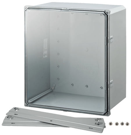 Integra Premium Series Polycarbonate Enclosure with Clear Screw Cover and Mounting Flange - Nema Supply