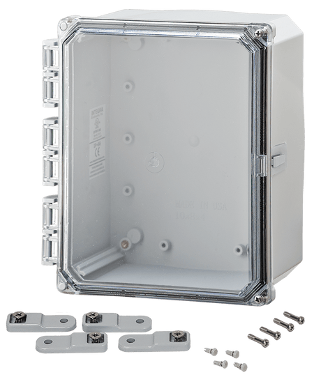 Integra Premium Series Polycarbonate Enclosure with Hinge Clear Screw Cover - Nema Supply