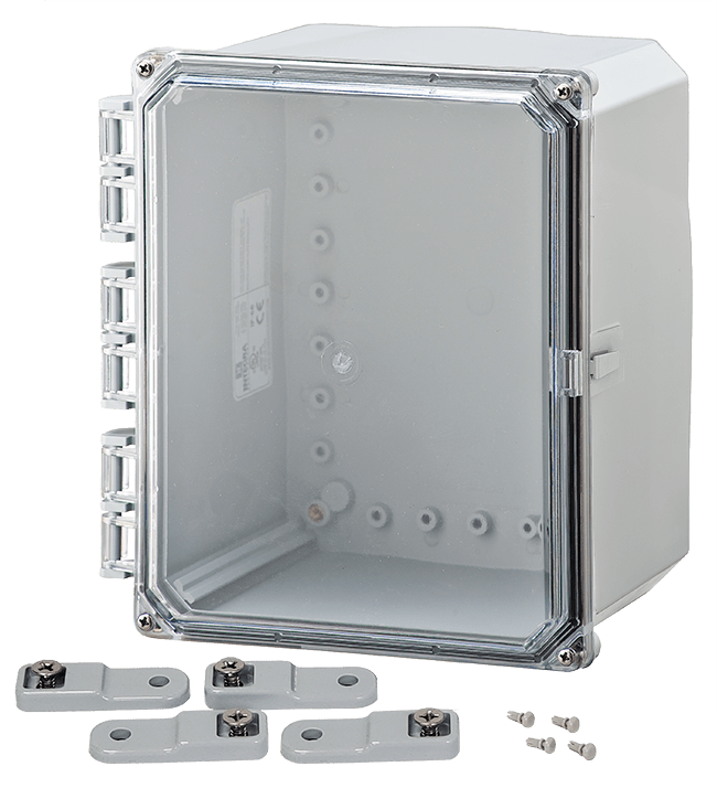 Integra Premium Series Polycarbonate Enclosure with Hinge Clear Screw Cover - Nema Supply