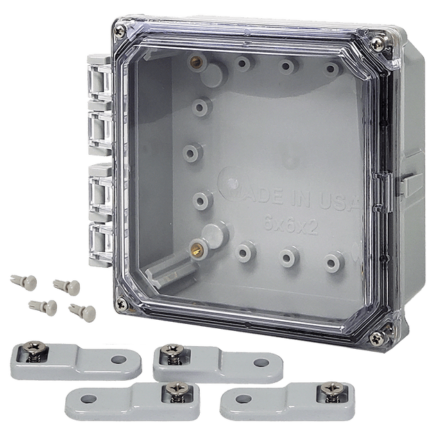 Integra Premium Series Polycarbonate Enclosure with Hinge Clear Screw Cover - Nema Supply