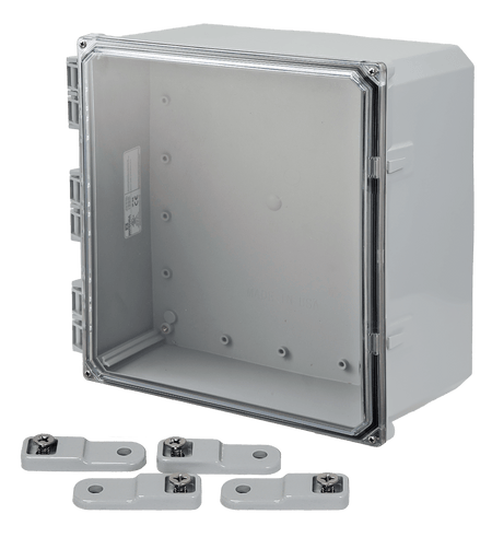 Integra Premium Series Polycarbonate Enclosure with Hinge Clear Screw Cover - Nema Supply