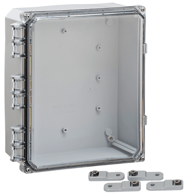 Integra Premium Series Polycarbonate Enclosure with Hinge Clear Screw Cover - Nema Supply