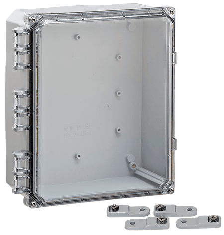 Integra Premium Series Polycarbonate Enclosure with Hinge Clear Screw Cover - Nema Supply