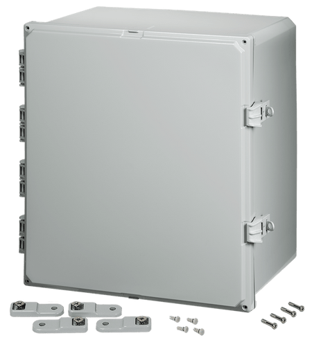 Integra Premium Series Polycarbonate Enclosure with Hinge Opaque Non - Metallic Locking Latch Cover - Nema Supply