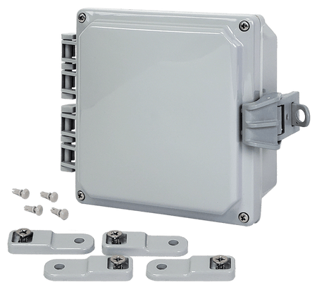 Integra Premium Series Polycarbonate Enclosure with Hinge Opaque Non - Metallic Locking Latch Cover - Nema Supply