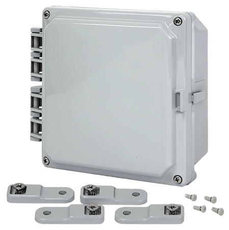 Integra Premium Series Polycarbonate Enclosure with Hinge Opaque Screw Cover - Nema Supply