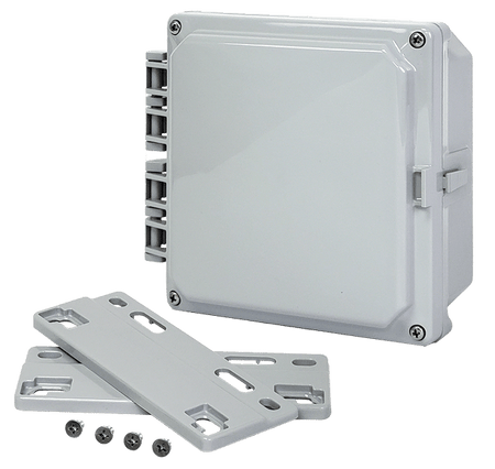 Integra Premium Series Polycarbonate Enclosure with Hinge Opaque Screw Cover and Mounting Flange - Nema Supply