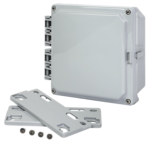 Integra Premium Series Polycarbonate Enclosure with Hinge Opaque Screw Cover and Mounting Flange - Nema Supply