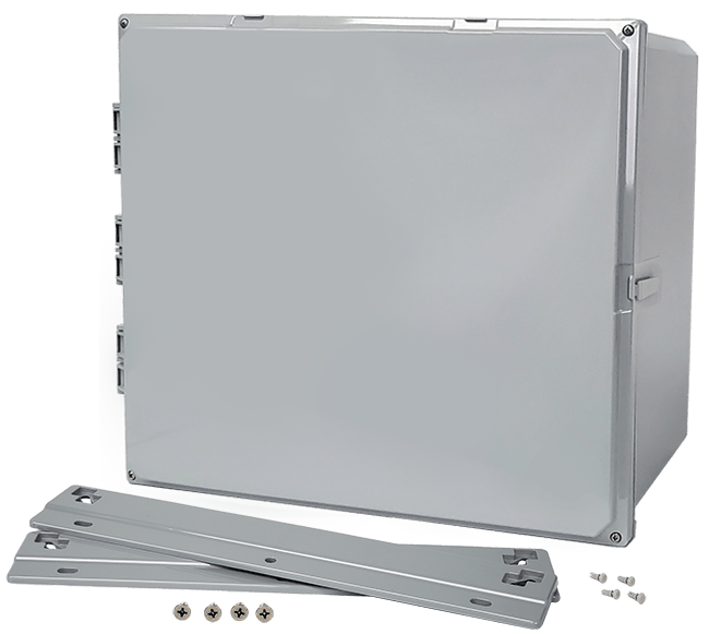 Integra Premium Series Polycarbonate Enclosure with Hinge Opaque Screw Cover and Mounting Flange - Nema Supply