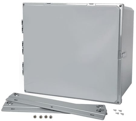 Integra Premium Series Polycarbonate Enclosure with Hinge Opaque Screw Cover and Mounting Flange - Nema Supply