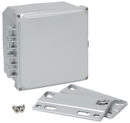 Integra Premium Series Polycarbonate Enclosure with Hinge Opaque Screw Cover and Mounting Flange - Nema Supply
