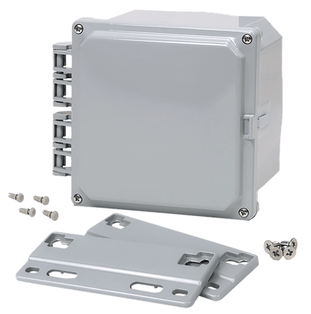 Integra Premium Series Polycarbonate Enclosure with Hinge Opaque Screw Cover and Mounting Flange - Nema Supply