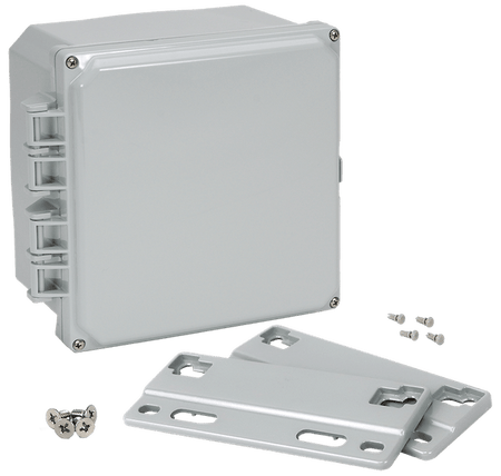 Integra Premium Series Polycarbonate Enclosure with Hinge Opaque Screw Cover and Mounting Flange - Nema Supply