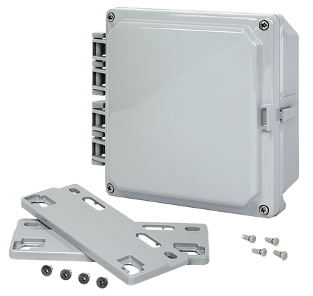 Integra Premium Series Polycarbonate Enclosure with Hinge Opaque Screw Cover and Mounting Flange - Nema Supply