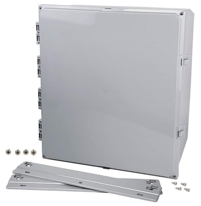 Integra Premium Series Polycarbonate Enclosure with Hinge Opaque Screw Cover and Mounting Flange - Nema Supply