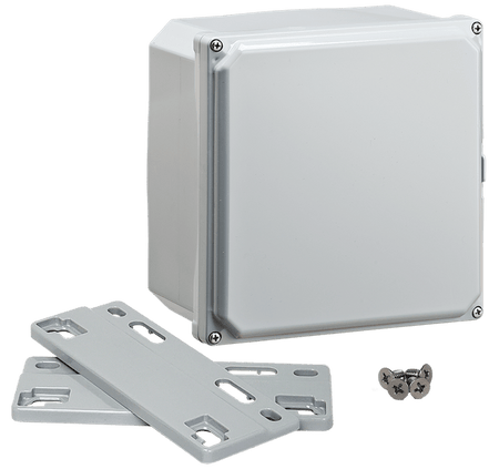 Integra Premium Series Polycarbonate Enclosure with Opaque Screw Cover and Mounting Flange - Nema Supply