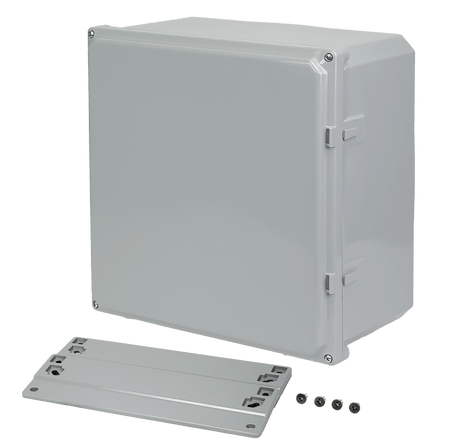 Integra Premium Series Polycarbonate Enclosure with Opaque Screw Cover and Mounting Flange - Nema Supply