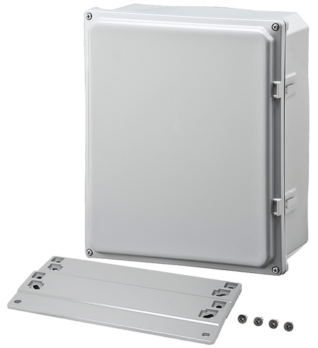 Integra Premium Series Polycarbonate Enclosure with Opaque Screw Cover and Mounting Flange - Nema Supply