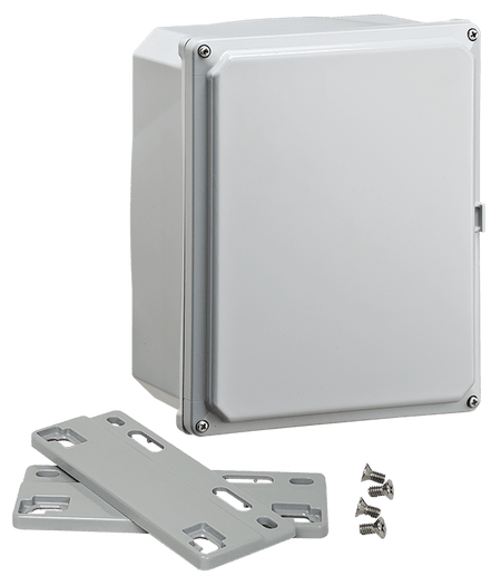 Integra Premium Series Polycarbonate Enclosure with Opaque Screw Cover and Mounting Flange - Nema Supply