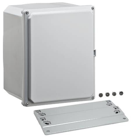Integra Premium Series Polycarbonate Enclosure with Opaque Screw Cover and Mounting Flange - Nema Supply