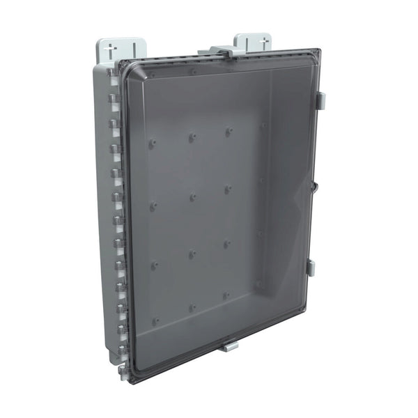 Attabox Heartland SL™ Low-Profile Polycarbonate Enclosure with Clear Cover, Hinged Latch and Pad-Lockable