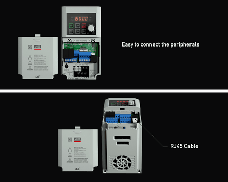 M100 LS Electric LSLV0004M100 - 1EOFNA 1/2 HP VFD (Single Phase 200 ~ 240 VAC) - Nema Supply