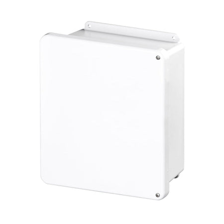 Stahlin® White Fiberglass J Series Enclosure With Opaque Cover, 12H in x 10W in x 5D in, Wall Mount - Nema Supply