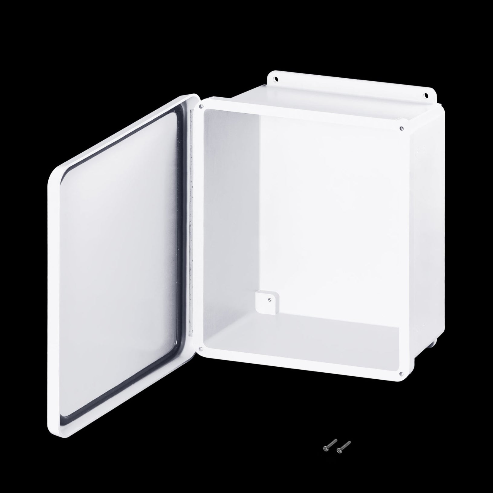 Stahlin® White Fiberglass J Series Enclosure With Opaque Cover, 14H in x 12W in x 6D in, Wall Mount - Nema Supply