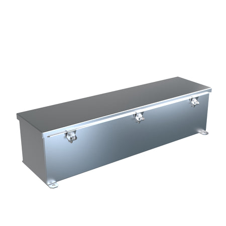 Hammond 1486SS stainless steel trough with cover closed, representative series image