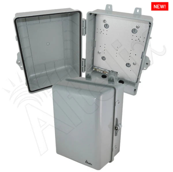 Weatherproof Computer Racks Altelix 12x9x7 IP66 NEMA 4X PC+ABS Weatherproof Utility Box with Hinge ...