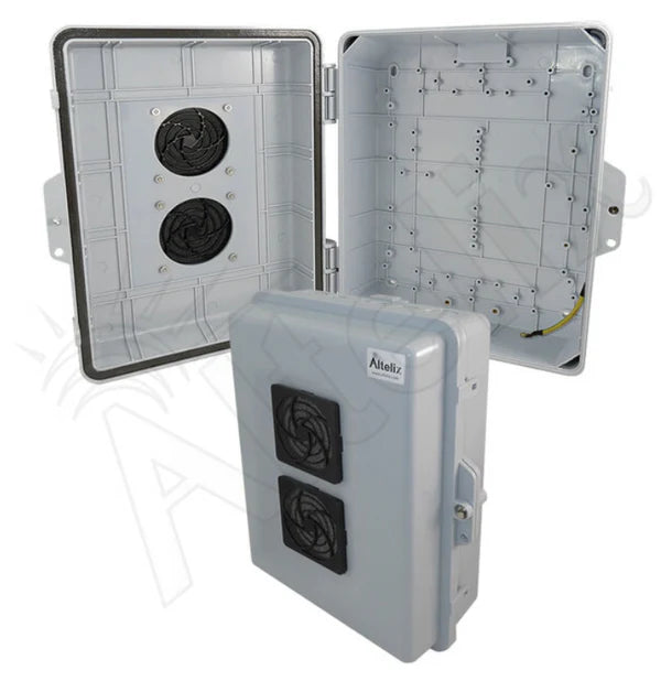 14x11x5 PC + ABS Indoor Vented Utility Box with Hinged Door
