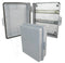 14x11x5 PC + ABS Weatherproof DIN Rail NEMA Enclosure with Hinged Door