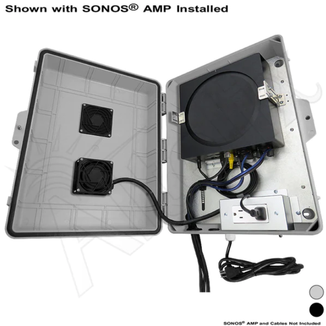 Altelix Enclosure for SONOS® AMP, Apple® TV, Amazon® Echo Link Amp, Bluesound® Powernode, ROKU® Ultra - USB Ports