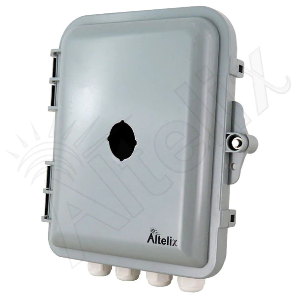 Altelix 9x8x3 IP66 NEMA 4X PC+ABS Weatherproof Pushbutton Enclosure with 30mm holes