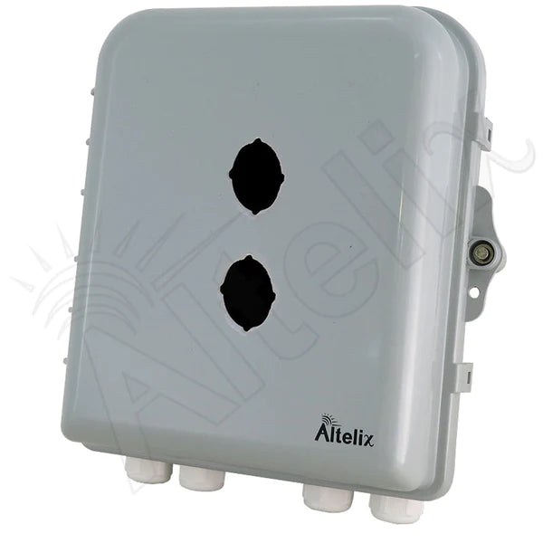 Altelix 10x9x4 IP66 NEMA 4X PC+ABS Weatherproof Pushbutton Enclosure with 22mm holes