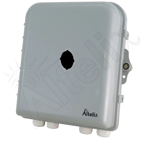 Altelix 10x9x4 IP66 NEMA 4X PC+ABS Weatherproof Pushbutton Enclosure with 30mm holes