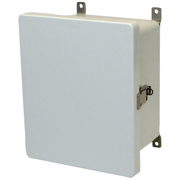 Empire Series Fiberglass Enclosure Hinged Twist Latch Opaque Cover
