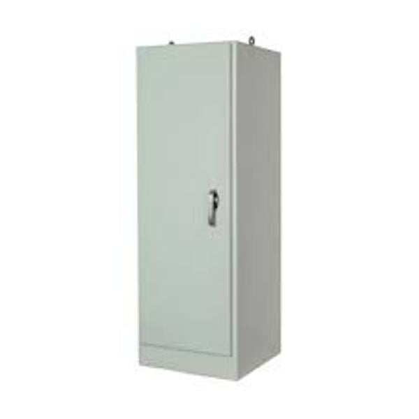 ﻿Free Standing Single Door Fiberglass Enclosure 3-Point Lockable Cover