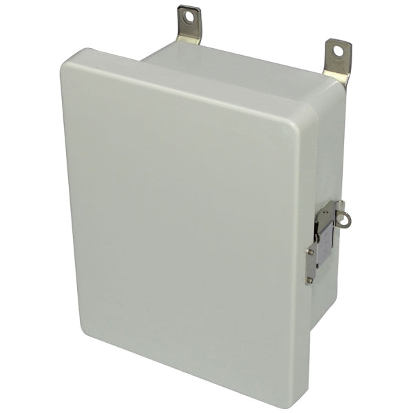 Fiberglass Enclosure Metal Snap Latch Hinged Opaque Cover