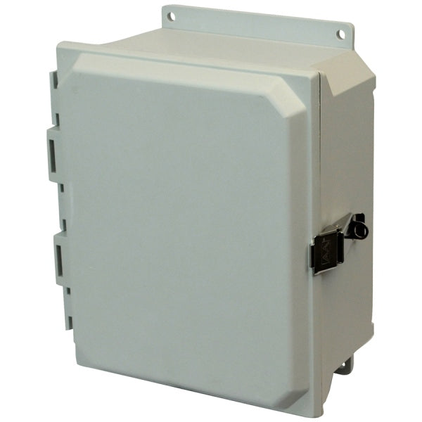Ultra-Line Fiberglass Series Enclosure- Hinge Metal Snap Latch Opaque Cover