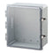 10X8X4 Premium Series Polycarbonate Enclosure with Hinge Clear Locking Latch Cover