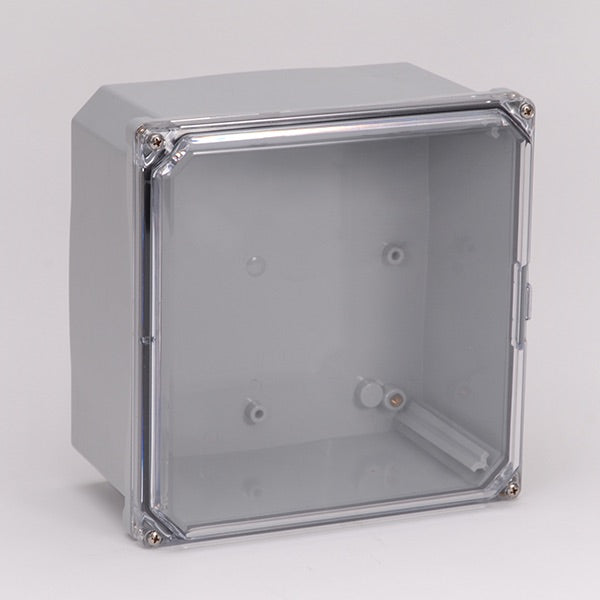 6X6X4 Premium Series Polycarbonate Enclosure with Clear Screw Cover