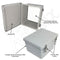 Altelix 10x8x6 NEMA 4X Fiberglass Indoor / Outdoor RF Transparent WiFi Access Point Enclosure with Non-Metallic Equipment Mounting Plate