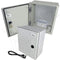 Altelix 12x10x6 NEMA 3X Fiberglass Weatherproof Enclosure with Equipment Mounting Plate, 120 VAC Outlets & Power Cord