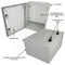 Altelix 16x12x8 NEMA 3X Fiberglass Indoor / Outdoor RF Transparent WiFi Access Point Enclosure with Non-Metallic Equipment Mounting Plate