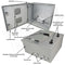 Altelix 16x16x8 Vented Fiberglass Weatherproof NEMA Enclosure with Equipment Mounting Plate & 120 VAC Outlets